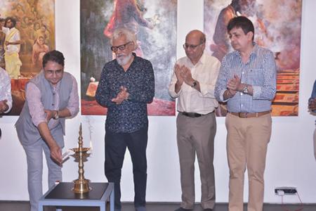 “Timeless Kashi” Solo Show Of Paintings By Renowned Artist Santosh Kumar Sandilya At Kamalnayan Bajaj Art Gallery