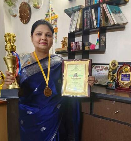 भारत गौरव सम्मान से सम्मानित हुईं लेखिका रंजीता कुमारी
