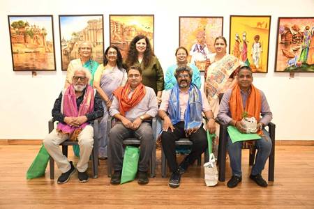 “Florals & Forms” A Group Exhibition Of Paintings By Sudha Barshikar, Nanda Pathak, Sohnal V. Saxena, Janhavi Bhide In Jehangir Art Gallery
