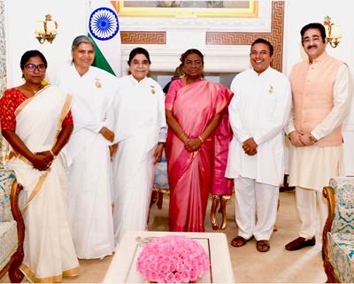 President Murmu Receives First Copy Of Biographical Film MAHA MAHIM DIDIJI