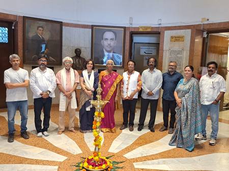“Sacred Symphony of Nature” Solo Show of Paintings by Samar Ghosh in Jehangir Art Gallery